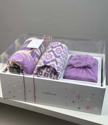 GIFT PACKAGE - SCARF - PURPLE